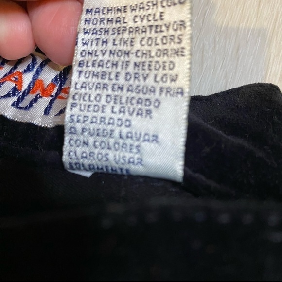 Vintage Bill Blass Jeans Velvet Straight Leg Trousers, Black, Size 14 - Picture 4 of 8